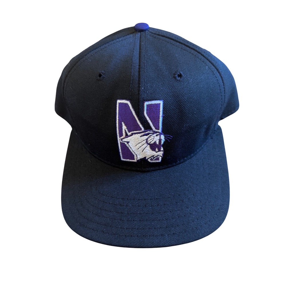 Vintage 90's Pro Line Northwestern Wildcats Embroidered SnapBack Baseball‎ Cap